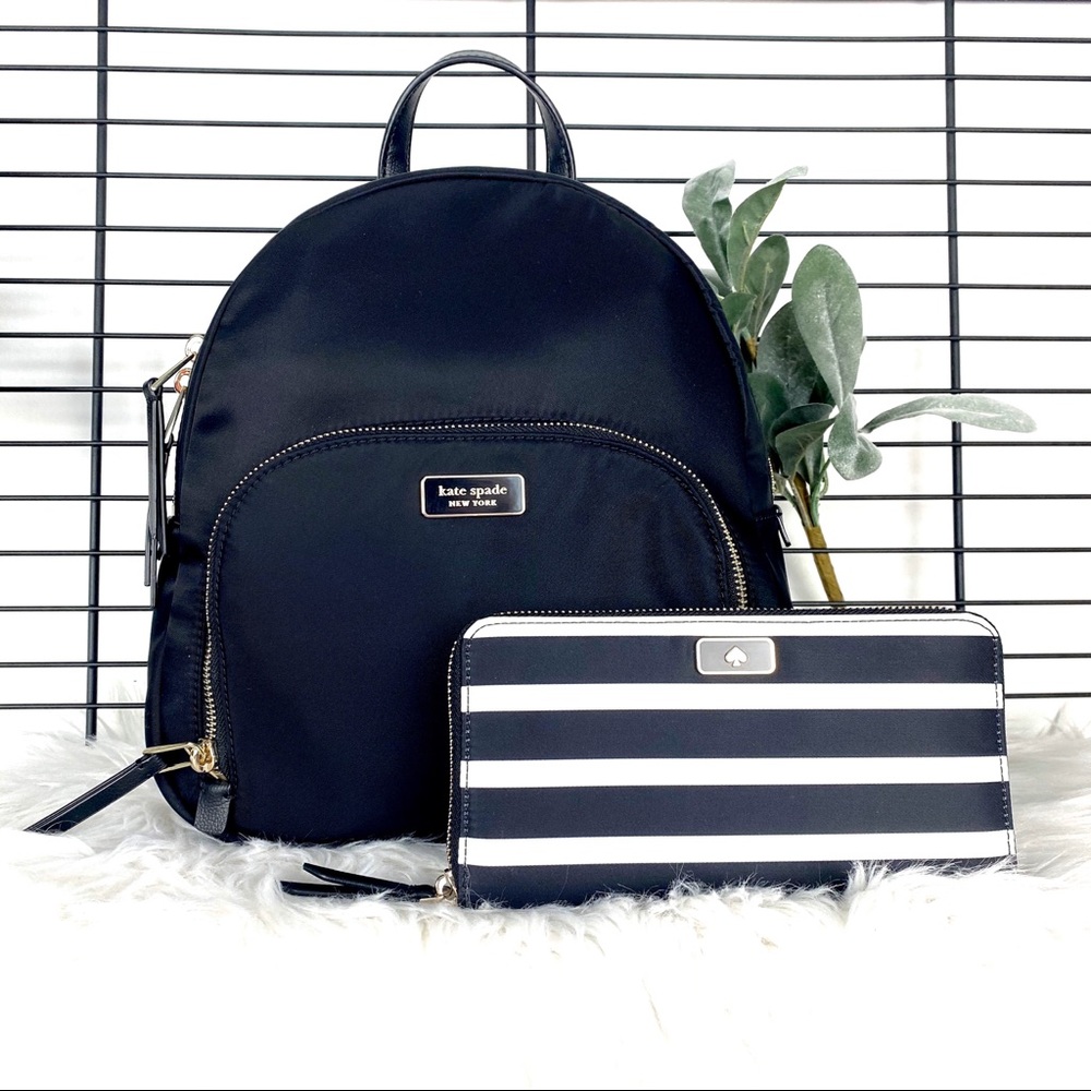 Kate Spade Medium Backpack and Large Wallet